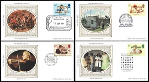 Großbritannien - Benham Silk FDC - 1984 The British Council - 4 Hüllen - Bild 1 von 1