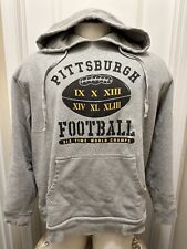 Pittsburgh Steelers Sweatshirt Grey 6 Time Super Bowl Champions Hoodie NFL
