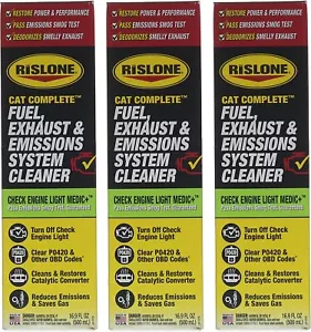 Rislone Cat Complete Fuel, Exhaust and Emissions System Cleaner, Pack of 3 - Picture 1 of 1