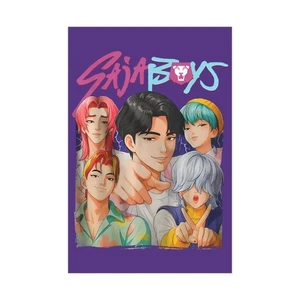 Saja Boys Cartoon Band Poster, Anime Wall Art Print, UNFRAMED - Picture 1 of 8