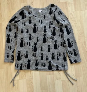 Pullover Langarm von Liberty für Damen o. Mädchen Gr. M Farbe: Grau-Schwarz. - Bild 1 von 3