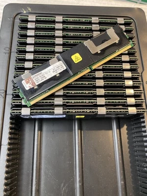 Kingston 8GB RAM Lot of 13 KTH-XW667/16G PC2-5300F 2Rx4 DDR2 ECC Server - Image 1 of 3