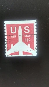 Scott C78 11¢ Silhouette of Jet Airliner Stamp - Picture 1 of 1