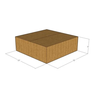15x15x5 New Corrugated Boxes for Moving or Shipping Needs 32 ECT - Image 1 of 3