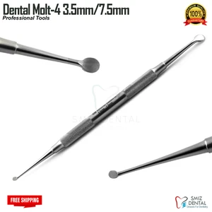 Dental Molt #4 Elevator Periosteal Double End Bone Curette Surgical Instruments - Picture 1 of 5