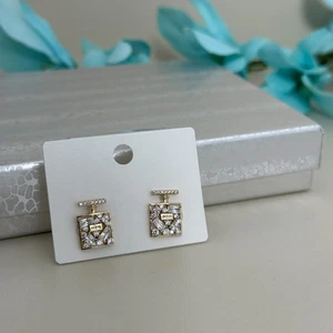 Women's Mini Bottle Stud Earring 14K Gold Plated High Quality - Picture 1 of 8