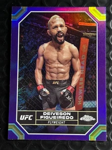2024 Topps Chrome UFC - Deiveson Figueiredo #57 Purple Refractor Flyweight - Picture 1 of 2