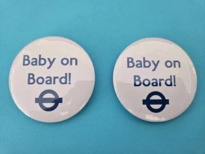 BABY ON BOARD BADGE SET 2 pieces - Picture 1 of 1