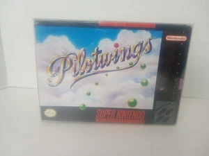 CLEAN Pilotwings Super Nintendo SNES Complete in Box CIB Authentic Tested - Picture 1 of 15