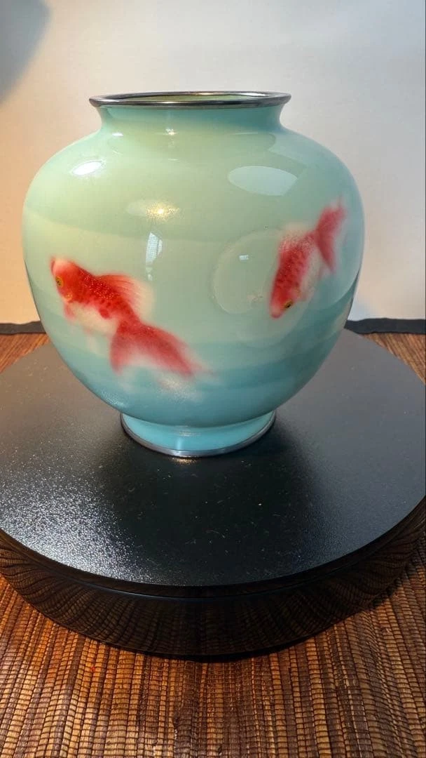 多色景泰蓝1900-1940 年日本花瓶| eBay