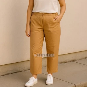 Universal Standard Cinnamon Swirl Straight Trouser Pants Breezy Weekend Size 2X - Picture 1 of 13