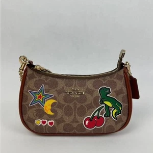 Coach CW321 Teri Mini Crossbody Bag In Signature Canva In Tan Multi - Bild 1 von 7