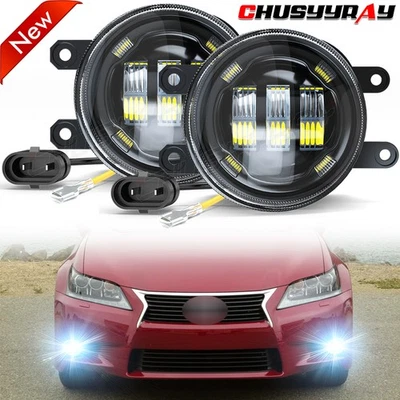 For LEXUS RX350 2010-2013 Pair Clear Front Bumper Fog Lights Lamp Assembly - Image 1 of 4