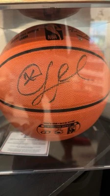 克里斯·保罗亲笔签名斯伯丁全尺寸篮球狂热分子真品证明 — 第 1/4 张图片