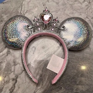 Diadema Princesa Iridiscente Tiara Parques Disney Orejas de Minnie 2024 Disneyland - Imagen 1 de 12
