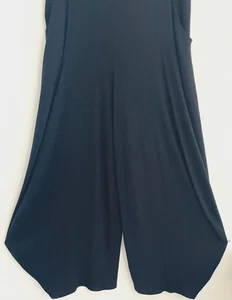 COMFY USA Super Soft Textured Harem Black Pants Size XL Pockets - Picture 1 of 15