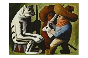 Postcard Jose Chavez Morado "Carnival in Huejotzingo" 1939 Phoenix Art Musm MINT - Picture 1 of 1