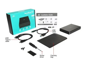 VANTEC NST-271C31-BK Aluminium 2,5" Noir SATA USB 3.1 2,5" SATA vers USB 3.1 Gen 2 - Photo 1/5