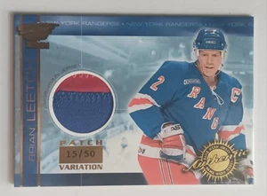 2000-01 Pacific Revolution Game-Worn Patch Brian Leetch /50 New York Rangers - Picture 1 of 2