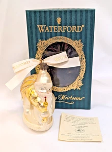 WATERFORD Holiday Heirlooms SANTA'S GOOD CHEER 4" Ornament Complete With Box - Picture 1 of 13