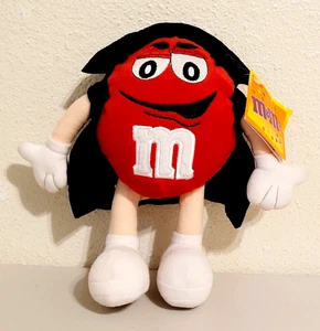 2002 M&M's Halloween Vampire Red Character Stuffed Plush w/Tag 8" - Picture 1 of 6