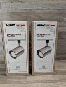 2 Brand New Nuvo Track Lights Th305 Brushed Metal Comes Exactly As Pictured - Picture 1 of 9