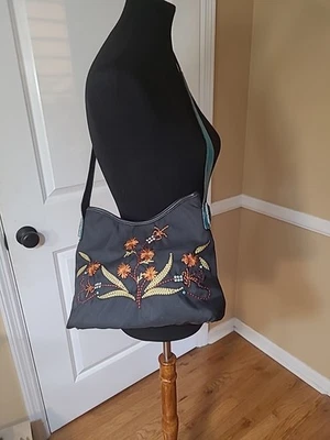 BRIGHTON Collectables  2000 Embroidered Rhinestone /Flowers Handbag Vintage Rare - Image 1 of 4