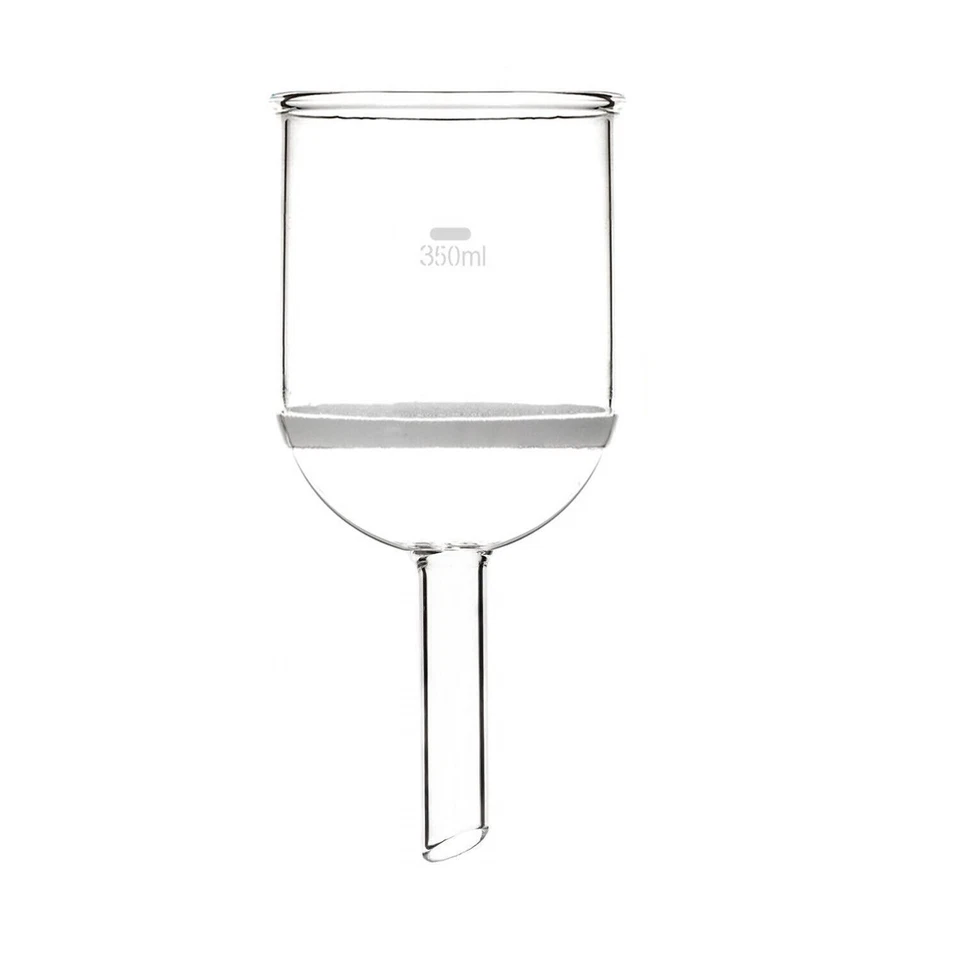 350ml Glass Buchner Funnel w/Glass Coarse Filter Straight Tube Lab Glassware - Image 1 of 1