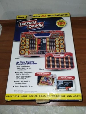 180 Battery Daddy Storage System Caddy Organizer with Case and Tester - Image 1 of 4