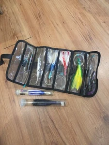 Trolling Feathers Zukers Plugs Rigged Tuna Big Game Leader alle Farben Case Bag - Bild 1 von 6