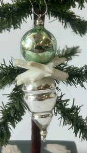 1076/25 1x alter Gablonzer Gablonz Christbaumschmuck Weihnachtsschmuck - Picture 1 of 3