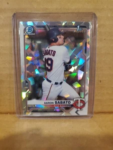 Aaron Sabato 2021 Bowman Atomic Refractor Minnesota Twins@! - Bild 1 von 2