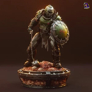 Doom Slayer - Doom: Dark Ages - Figura Fan Art - Resina Impresión 3D 299mm / 258mm - Imagen 1 de 8