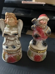 Weihnachtsschmuck Schneemann und Engel Schmuckstück - Bild 1 von 3