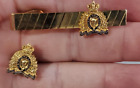 Vintage RCMP Tie Clip and Tie Pin Gold Coloured 2 Lot