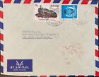Zaire #860,#940 on cover to US; stamp off; train, animals topical *d