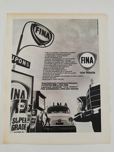 Clipping Pubblicità Advertising 1968 FINA Marchio d'Importanza Mondiale - Foto 1 di 1