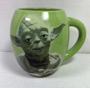 Star Wars Yoda Green Coffee Mug “May The Force Be With You" 2014 4 1/2" - Picture 1 of 9