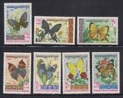 Cambodia   1983  Sc # 386-92   Butterflies   MLH    (1096)