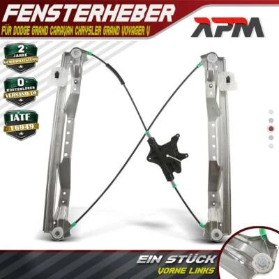 Alzavetro anteriore sinistro per Chrysler Grand Voyager V RT Dodge Grand Caravan - Immagine 1 di 4