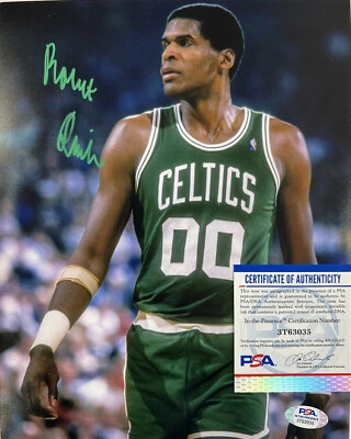 VTG Robert Lee Parish Boston Celtics Rare Signed Autographed 10x8 Photo PSA COA - Image 1 of 4