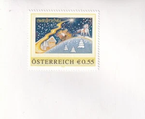 ÖSTERREICH CHRISTKINDL Briefmarke postrisch personalisierte BRIEFMARKE - Imagen 1 de 1