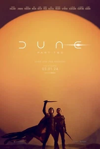 Dune Part 2 Film Decor Sci-fi two 2024 Dolby Gift Timothee Chalamet Promo Poster