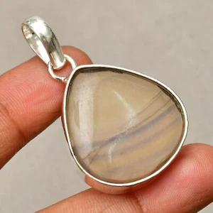 Colgante de joyería hecha a mano de plata esterlina 925 con piedras preciosas... - Imagen 1 de 8