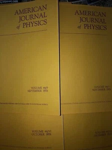 AAPT 1976 American Journal of Physics 4 Issues September October November Decemb - Picture 1 of 5