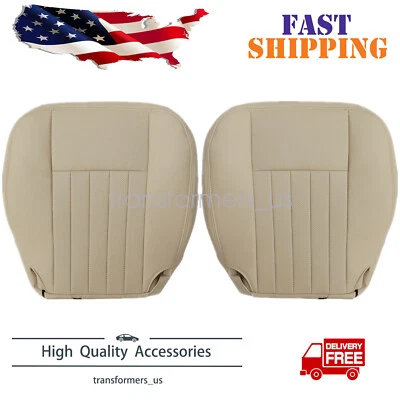 For 2003-2006 Lincoln Navigator Driver & Passenger Bottom Leather Seat Cover Tan - Image 1 of 4