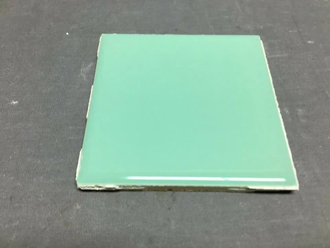 ONE Antique Ceramic Jadeite Green  Tile 4x4 More Available Old VTG 1307-20B Cover