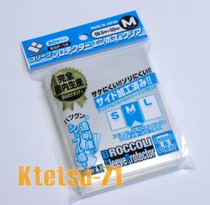 Protector de funda de brócoli BSP-14 M en relieve y tarjeta TCG transparente 80 fundas 1 paquete - Imagen 1 de 1