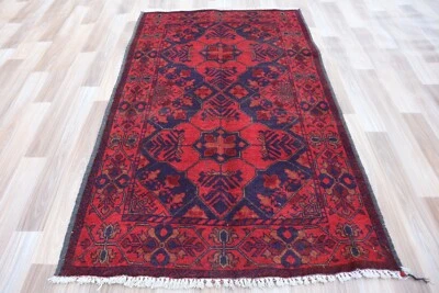 Juego de 2 - Alfombra afgana hecha a mano de diseño múltiple - 2x4 - Foto 1 de 3