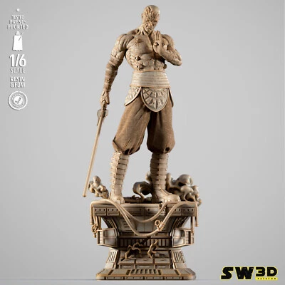 Darth Sion 3D Printed Figure, Star Wars KOTOR Sith Lord Statue, Unpainted - Image 1 of 4